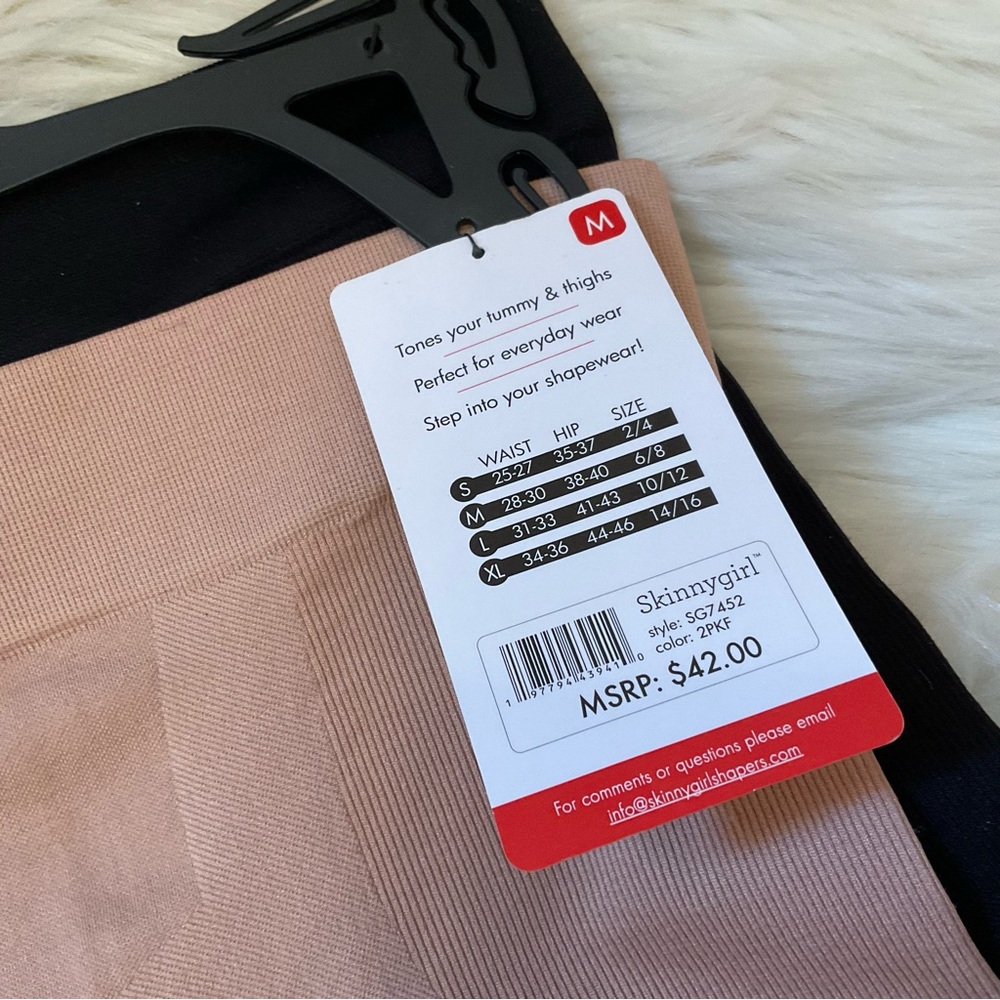 Skinnygirl Shaping Hi-Waist Thigh Slimmers - NWT - Medium - Set of 2 - Picture 5 of 7